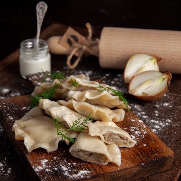 Pierogi orkiszowe szlachcice - wegańskie