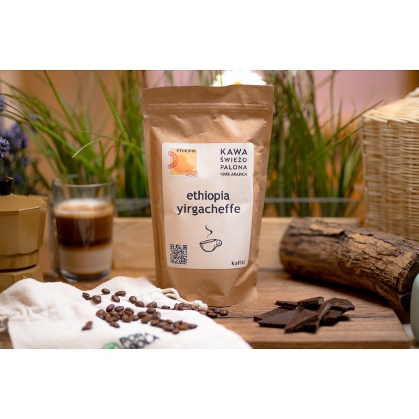 Kawa świeżo palona Ethiopia Yirgacheffe, mielona