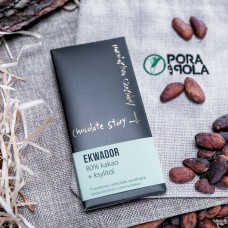 Czekolada 80% kakao z ziarna z Ekwadoru z ksylitolem
